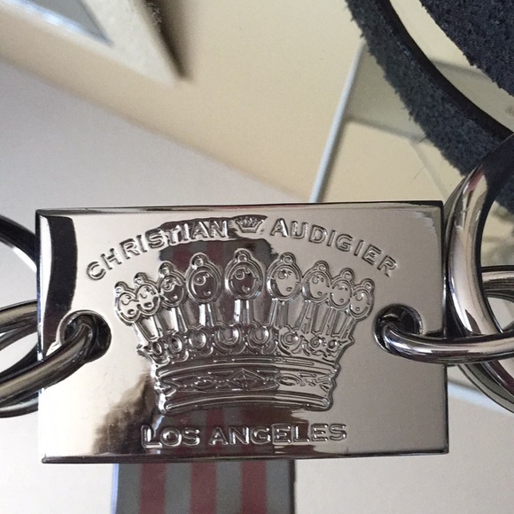 Christian Audigier handmade leather belt main image 7